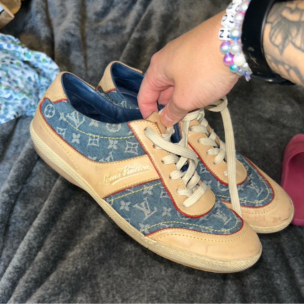 Louis Vuitton Denim Vintage Sneakers